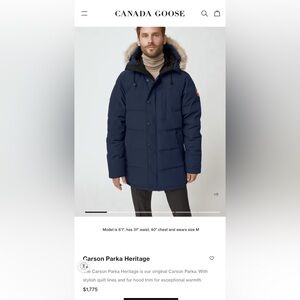 Canada Goose - Carson Parka Heritage (shown in navy on website)